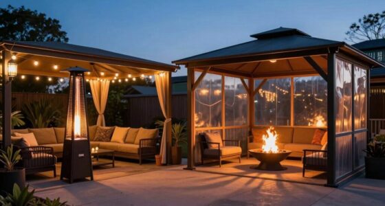 comparing patio and shelter