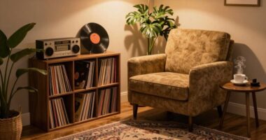 create a cozy listening nook