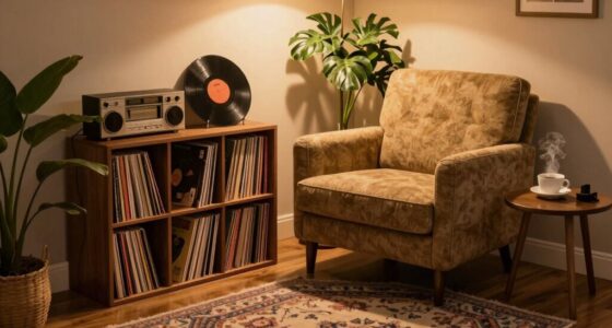 create a cozy listening nook