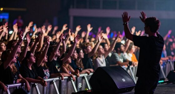 crowd positioning enhances concert