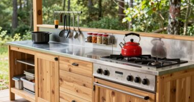 efficient camp kitchen designs
