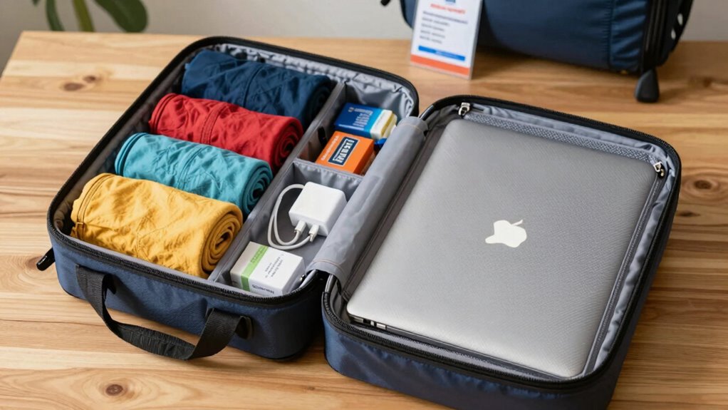 efficient organized travel packing