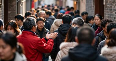 exit crowd politely discreetly