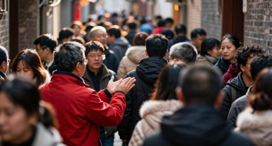 exit crowd politely discreetly