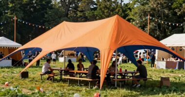 festival shelter size planning