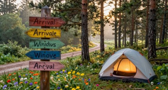 optimal camping arrival timing