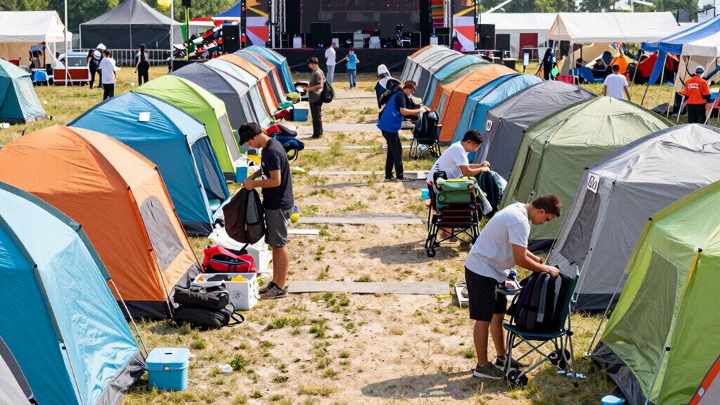 organized purposeful festival packing