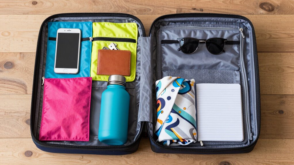 organized secure travel essentials