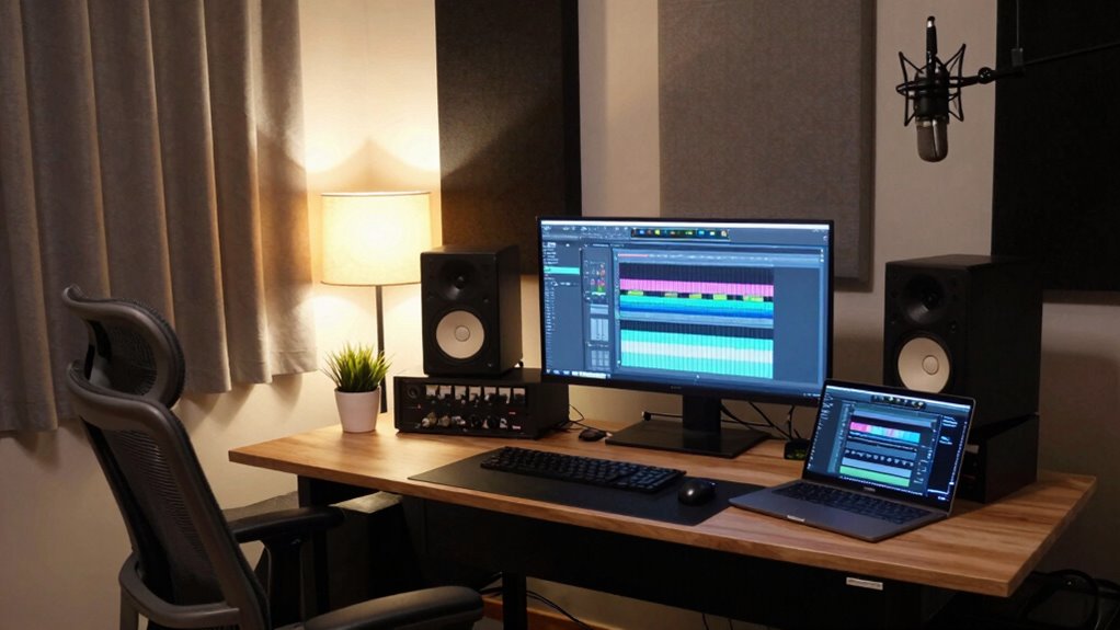 organized soundproofed efficient workspace