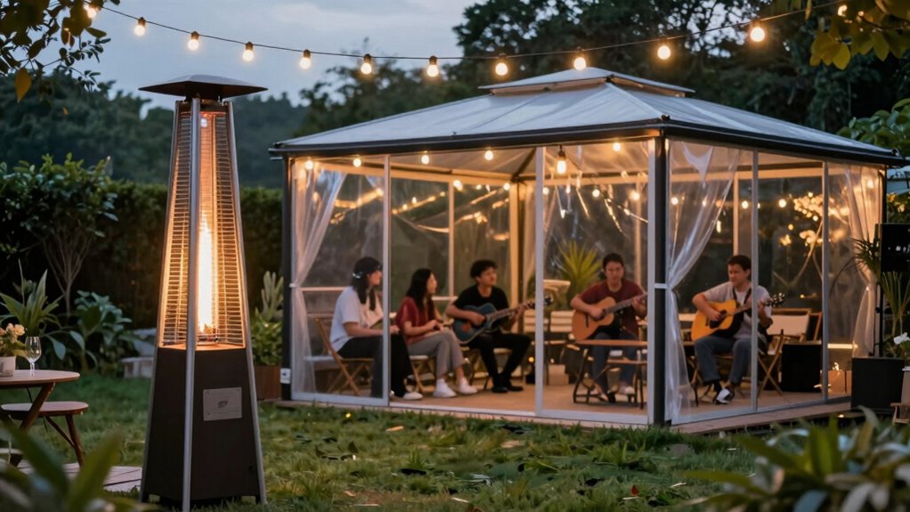 outdoor warmth lighting shelter