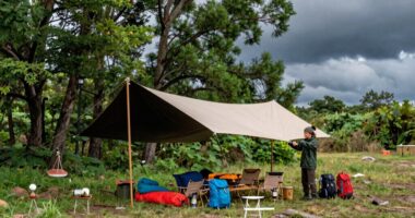 prepare waterproof camping gear
