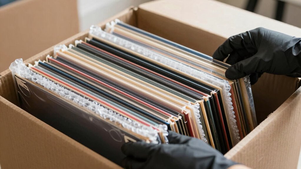 proper vinyl record packing