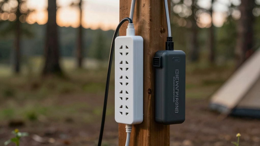 safe camping power setup