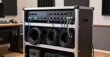 studio power cable organization