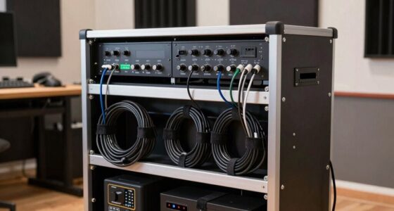 studio power cable organization