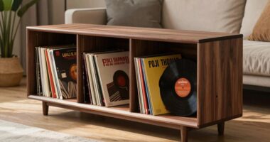 stylish functional record storage