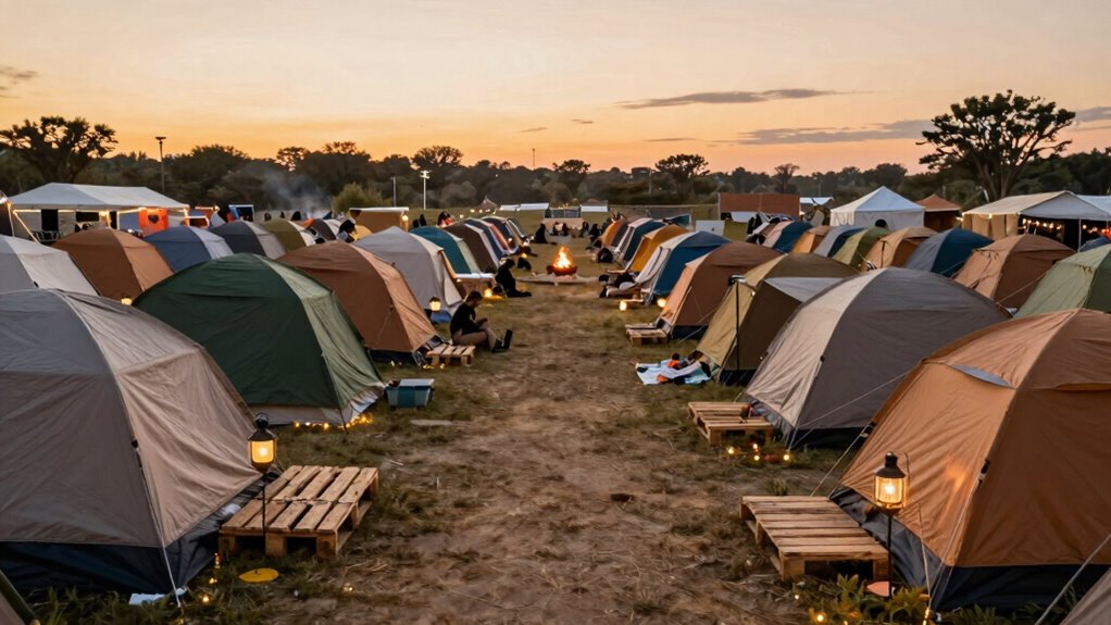 thoughtful organized campsite planning