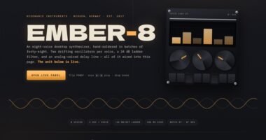 RESONANCE — Ember-8 Polyphonic Desktop Synthesizer (FABLE/175)