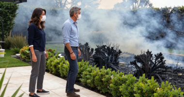 George and Amal Clooney evacuate French home amid wildfires