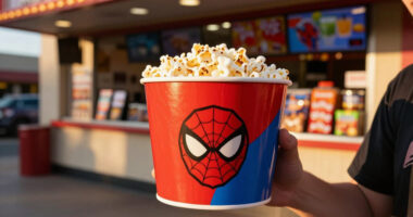 How to get special 'Spider-Man' popcorn buckets for 'Brand New Day'