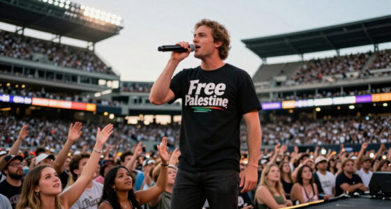 Zach Bryan Wears “Free Palestine” Shirt During Show At Gillette Stadium